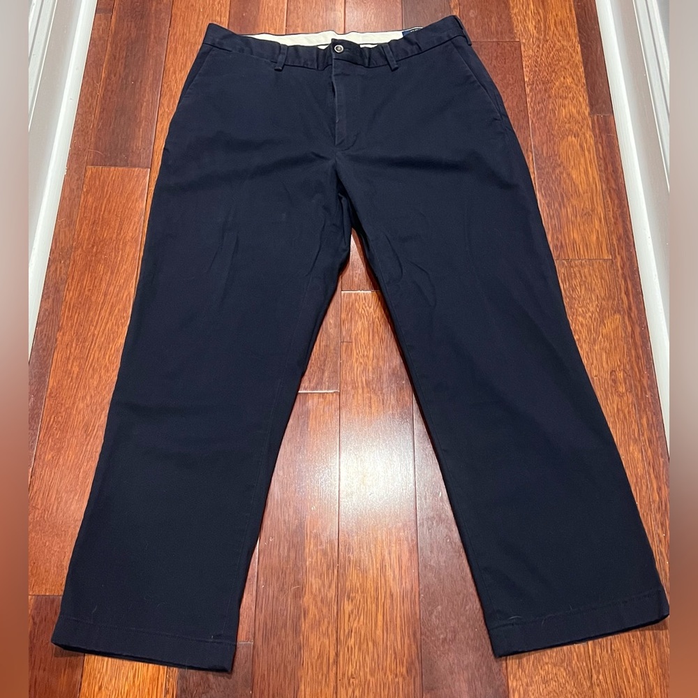 Men’s Polo Ralph Lauren Navy/Blue Chino Classic Fit Pants Waist 33” Inseam 27”